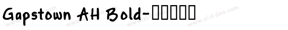 Gapstown AH Bold字体转换